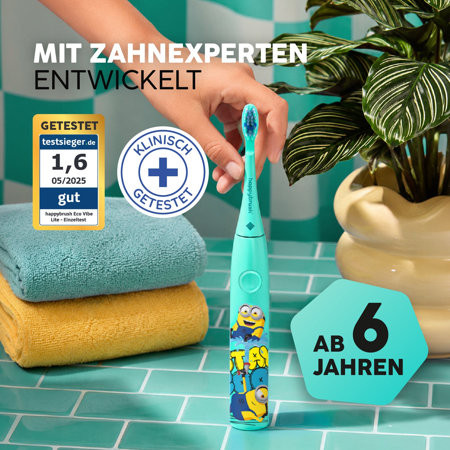 happybrush-aufsteckb-rsten-eco-vibe-junior-minions-2er-pack image 6