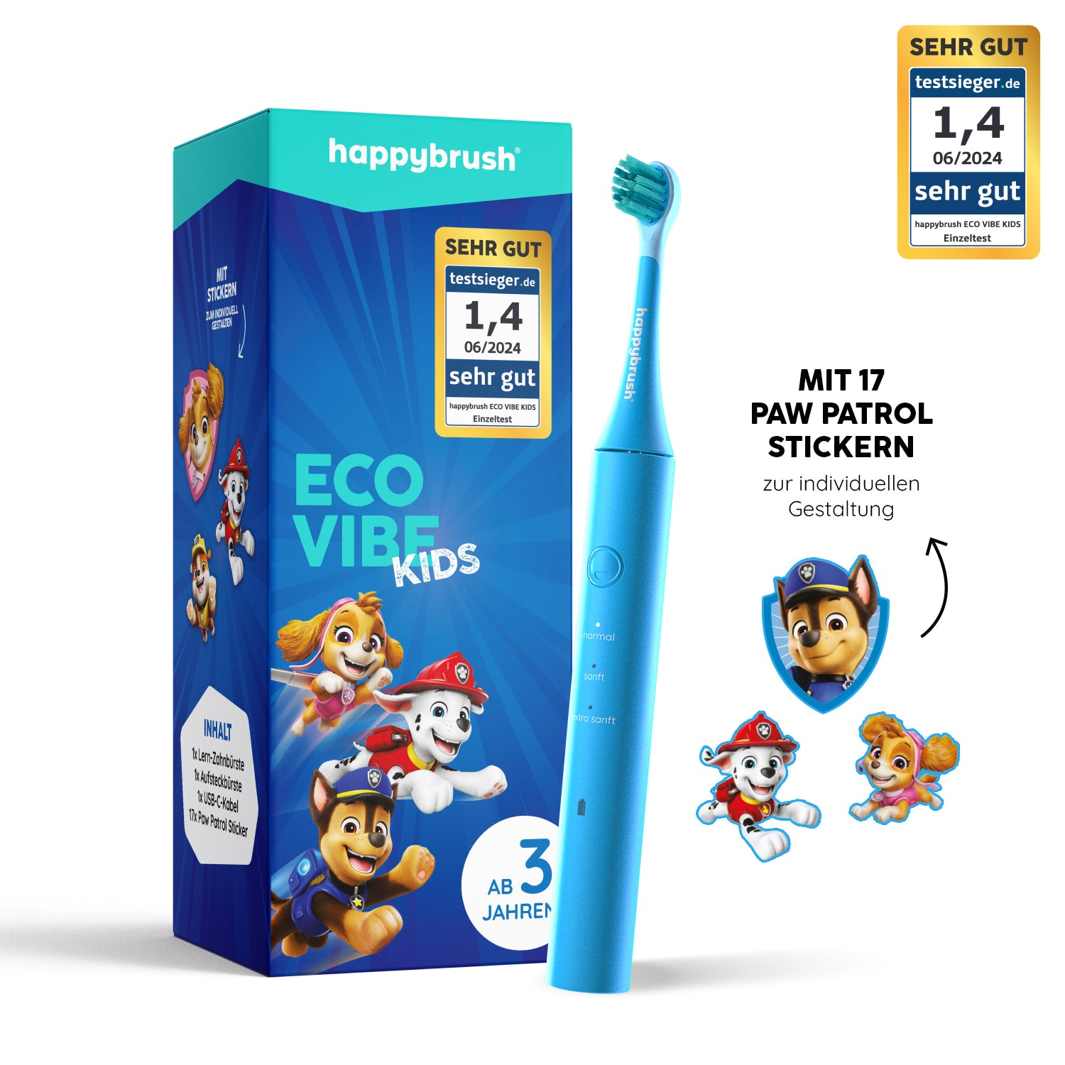 happybrush-eco-vibe-kids-paw-patrol-schallzahnb-rste image 1