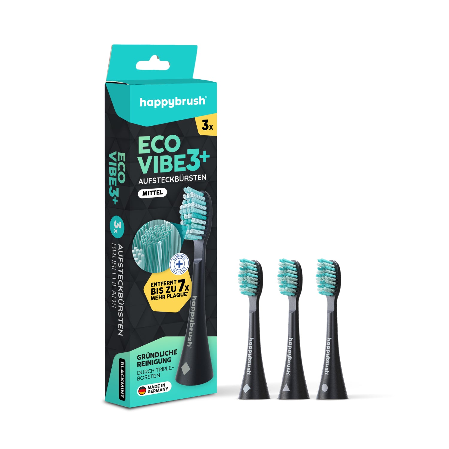 happybrush-aufsteckb-rsten-eco-vibe-3-black-mint image 1