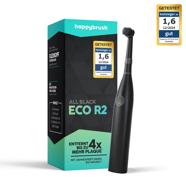 happybrush-eco-r2-austausch-rotierend-oszillierende-zahnb-rste-allblack image 1