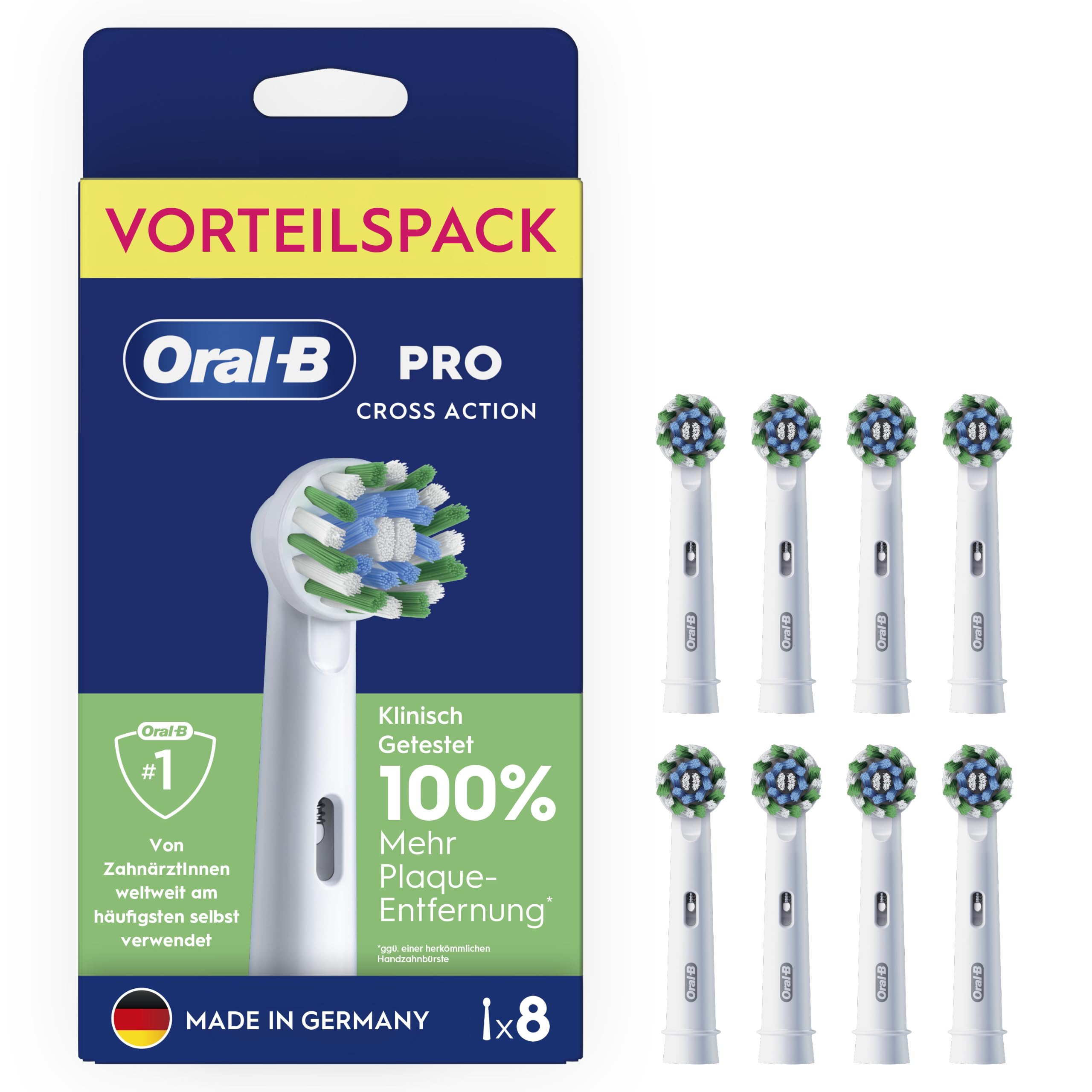 oral-b-aufsteckb-rsten-pro-crossaction-8er-pack-mit-x-f-rmigen-borsten-und-indik image 1