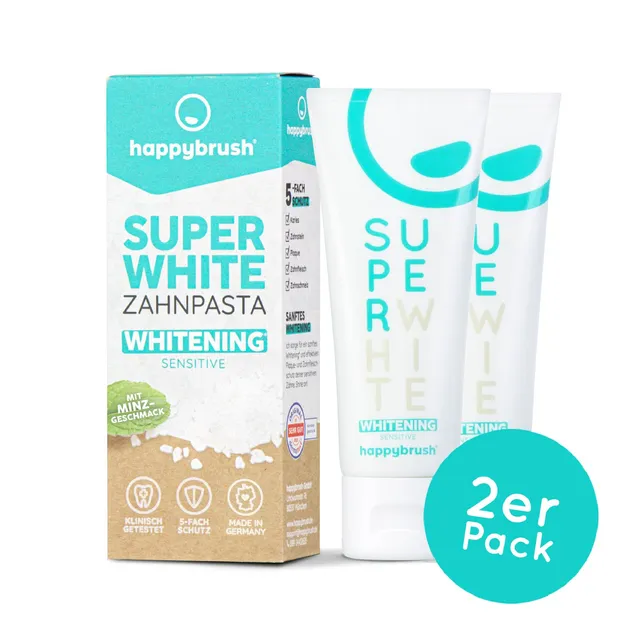 happybrush-superwhite-sensitive-whitening-zahnpasta image 1