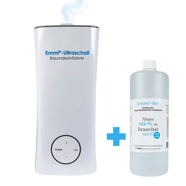 emmi-dent-ultraschall-raumluftbefeuchter-inkl-biodes-raumdesinfektionskonzentrat image 1
