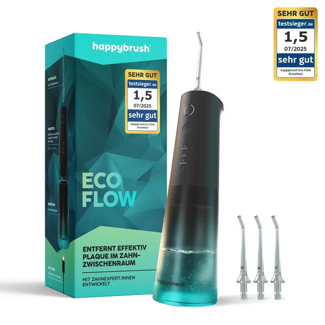 happybrush-eco-flow-munddusche-set-360-d-se-3-wochen-akku-recyceltes-geh-use-2 image 1