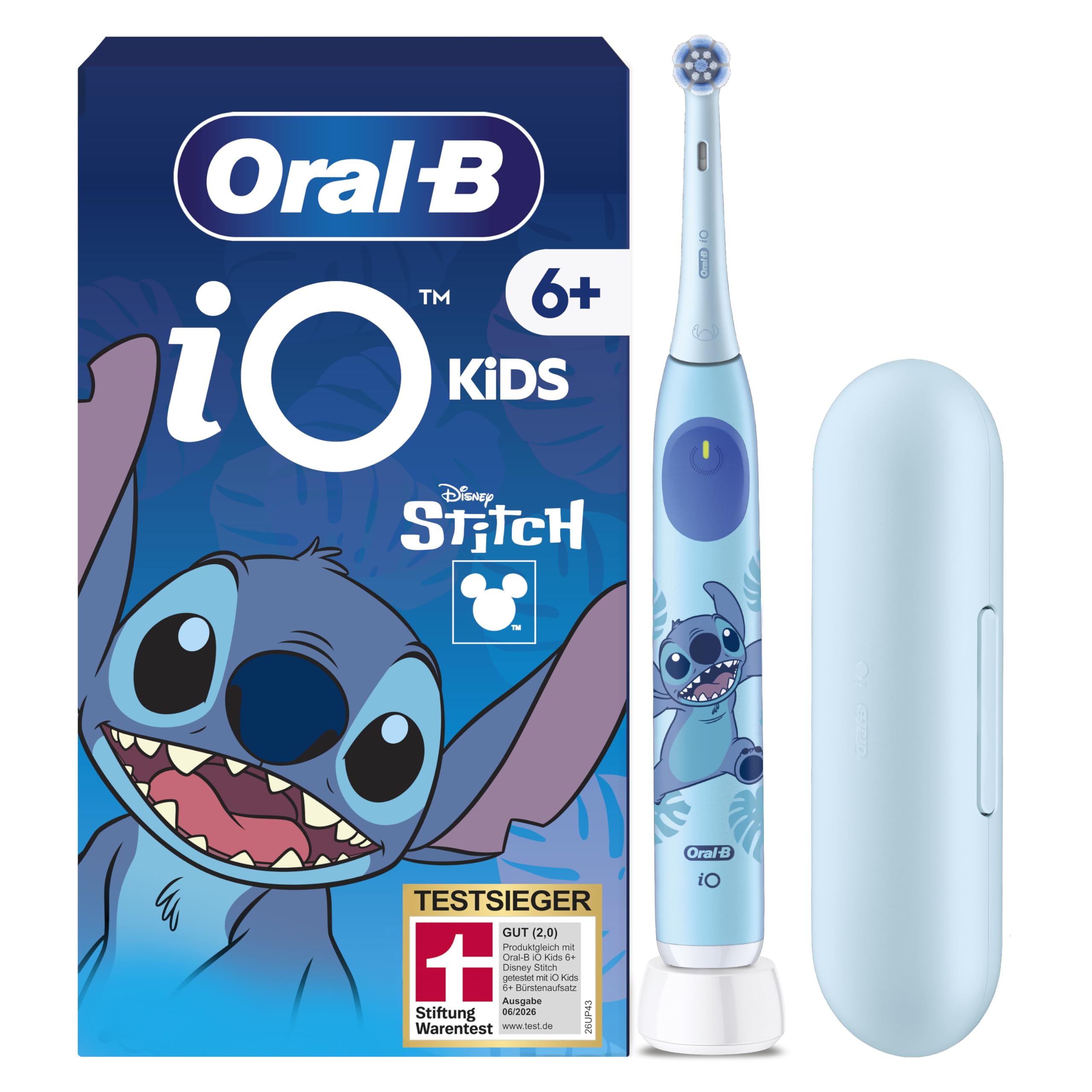 oral-b-io-kids-6-disney-stitch-elektrische-zahnb-rste-f-r-kinder-blau image 1