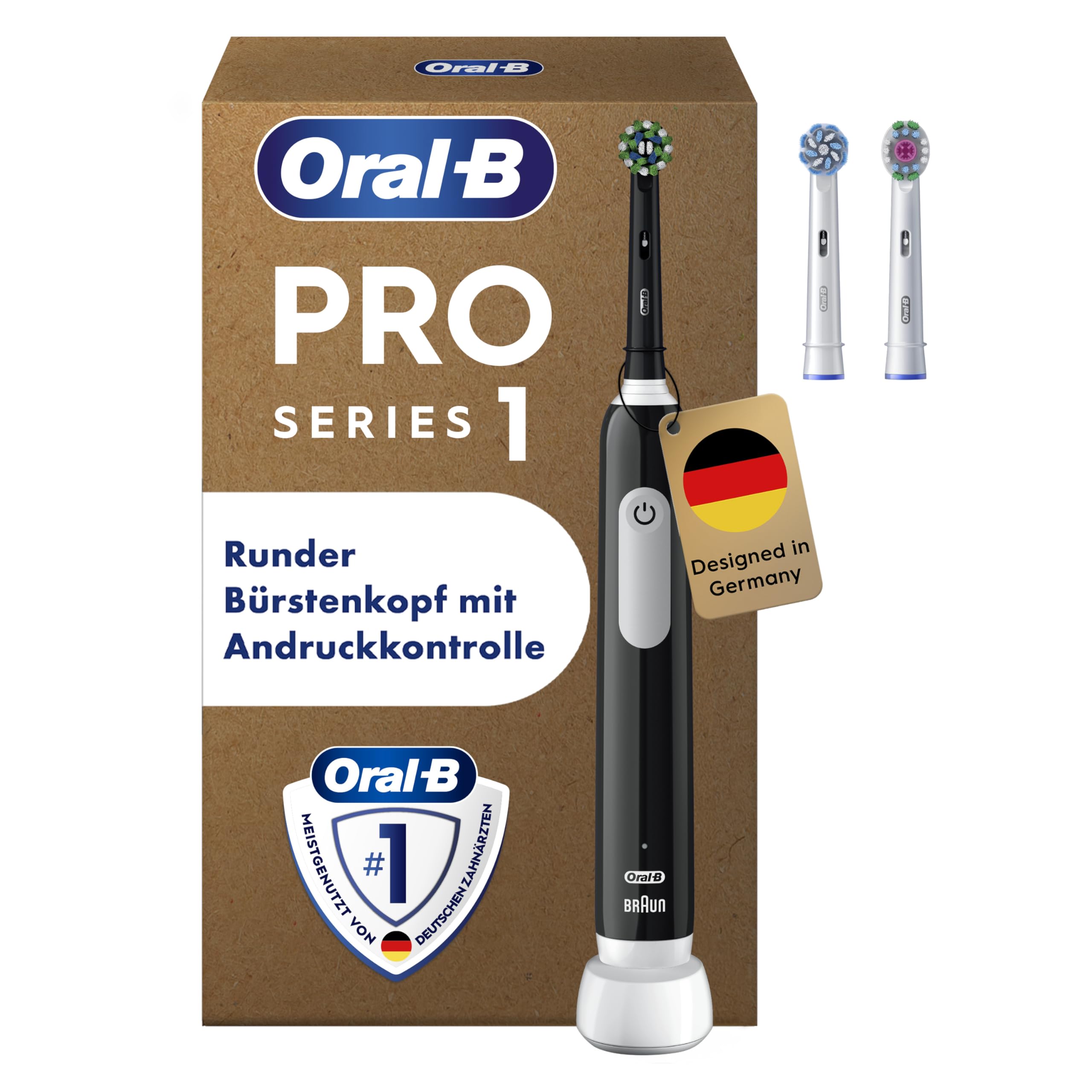 oral-b-pro-series-1-elektrische-zahnb-rste-schwarz-mit-drucksensor-und-3-putzpro image 1