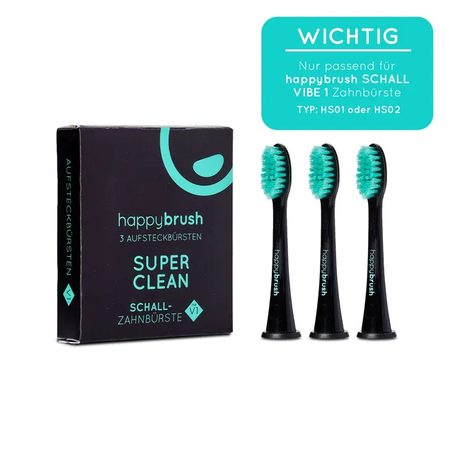 happybrush-vibe-1-aufsteckb-rsten-black-3er-pack-schallzahnb-rsten-ersatzb-rsten image 1