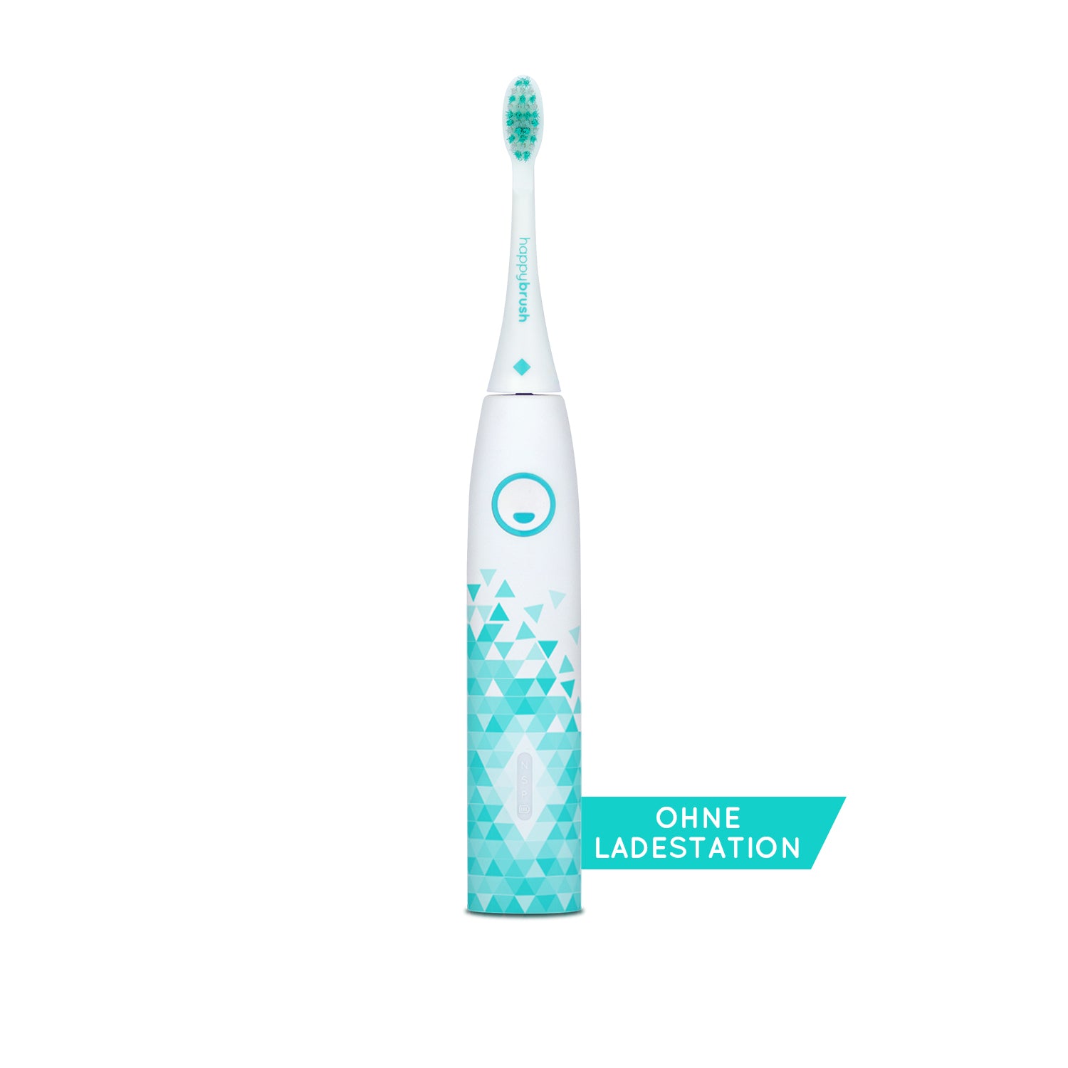 happybrush-vibe-3-schall-zahnb-rste-handst-ck-white-mint-ersatzger-t-ohne-ladest image 1