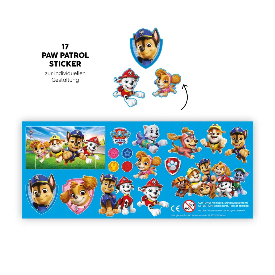 happybrush-paw-patrol-stickerbogen-17-sticker-f-r-eco-vibe-kids-zahnb-rste image 1