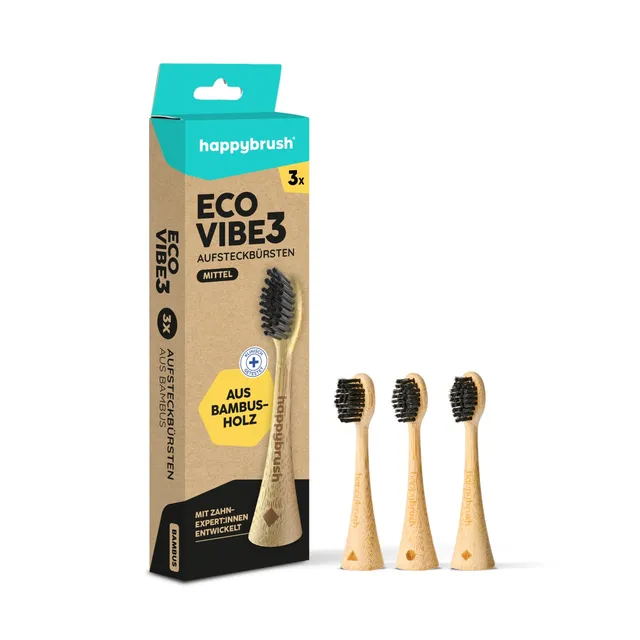 happybrush-aufsteckb-rsten-eco-vibe-3-bambus-3er-set image 1