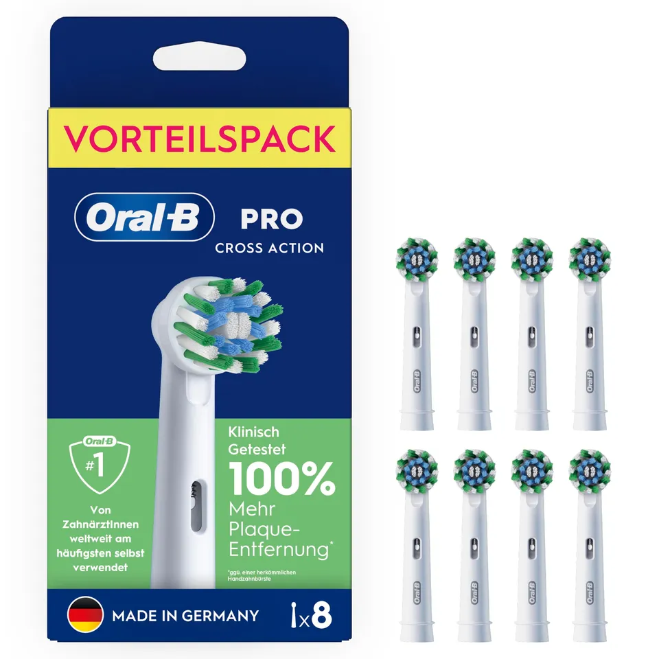oral-b-aufsteckb-rsten-pro-crossaction-8er-pack-mit-x-f-rmigen-borsten-und-indik image 1