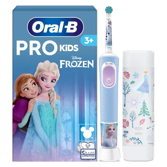 oral-b-pro-kids-frozen-elektrische-zahnb-rste-f-r-kinder-ab-3-jahren-blau-lila-m image 1