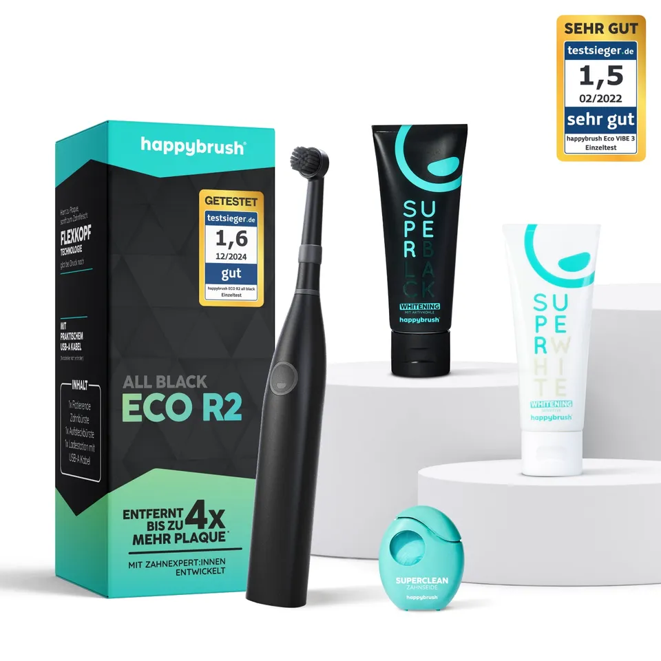 happybrush-eco-r2-entdecker-set-allblack image 1