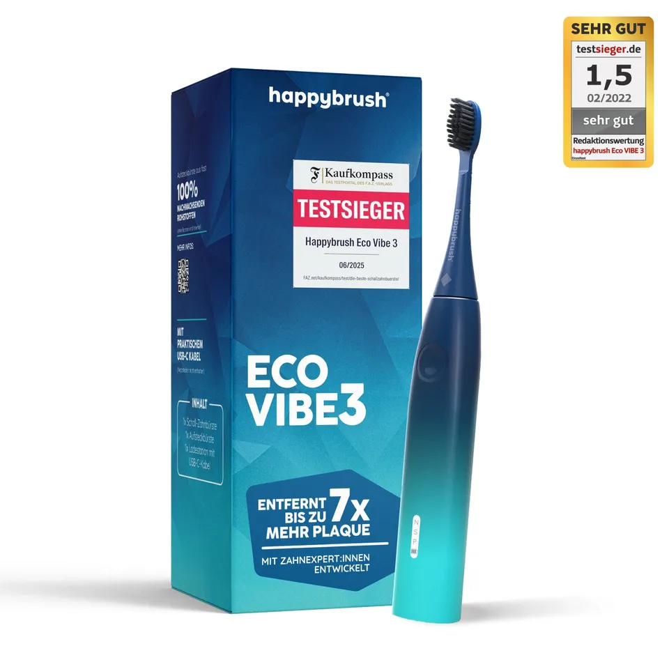 happybrush-eco-vibe-3-schallzahnb-rste-aurora-edition-mit-3-reinigungsmodi-und-p image 1