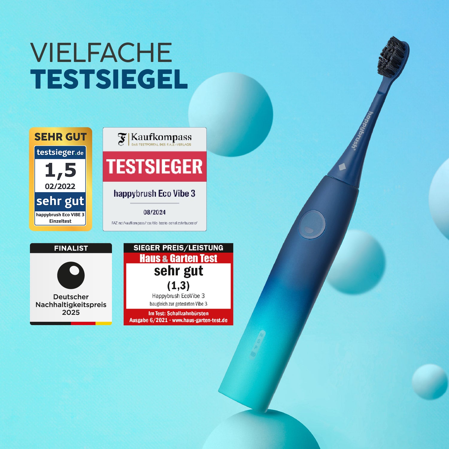 happybrush-eco-vibe-3-schallzahnb-rste-aurora-edition-mit-3-reinigungsmodi-und-p image 2