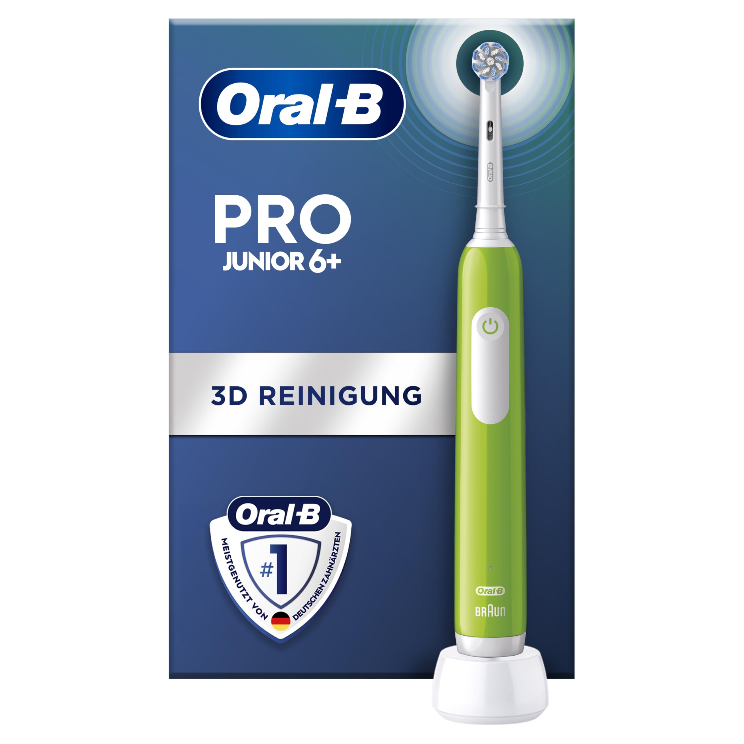 oral-b-pro-junior-elektrische-zahnb-rste-f-r-kinder-ab-6-jahren-gr-n image 1