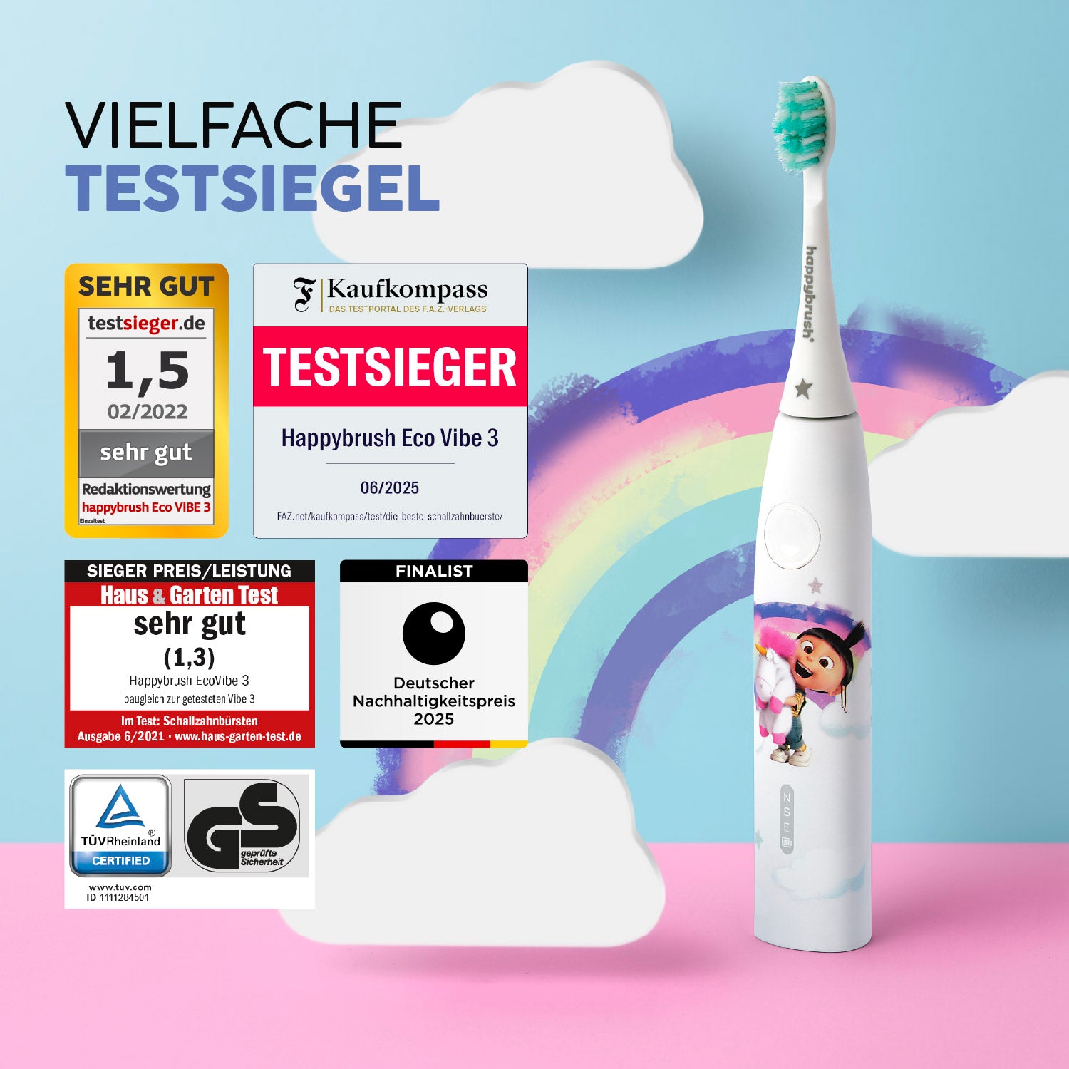 happybrush-eco-vibe-3-schallzahnb-rste-f-r-kinder-ab-8-jahren-agnes-design image 4