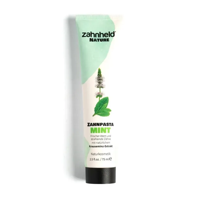 zahnheld-zahnpasta-mint-1450-ppm-fluorid-krauseminze-kariesschutz image 1