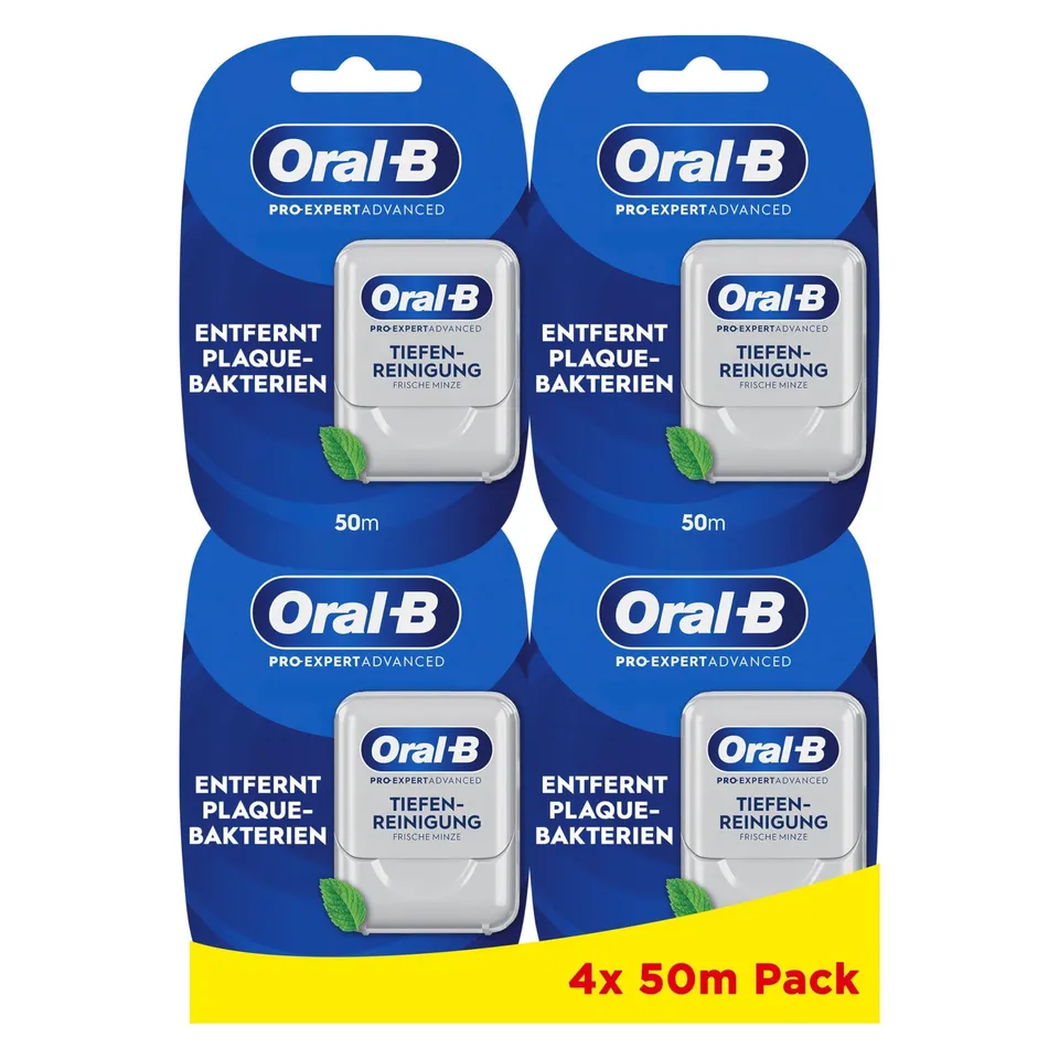 oral-b-pro-expert-advanced-zahnband-gewachst-tiefenreinigung-frische-minze-4x-50 image 1