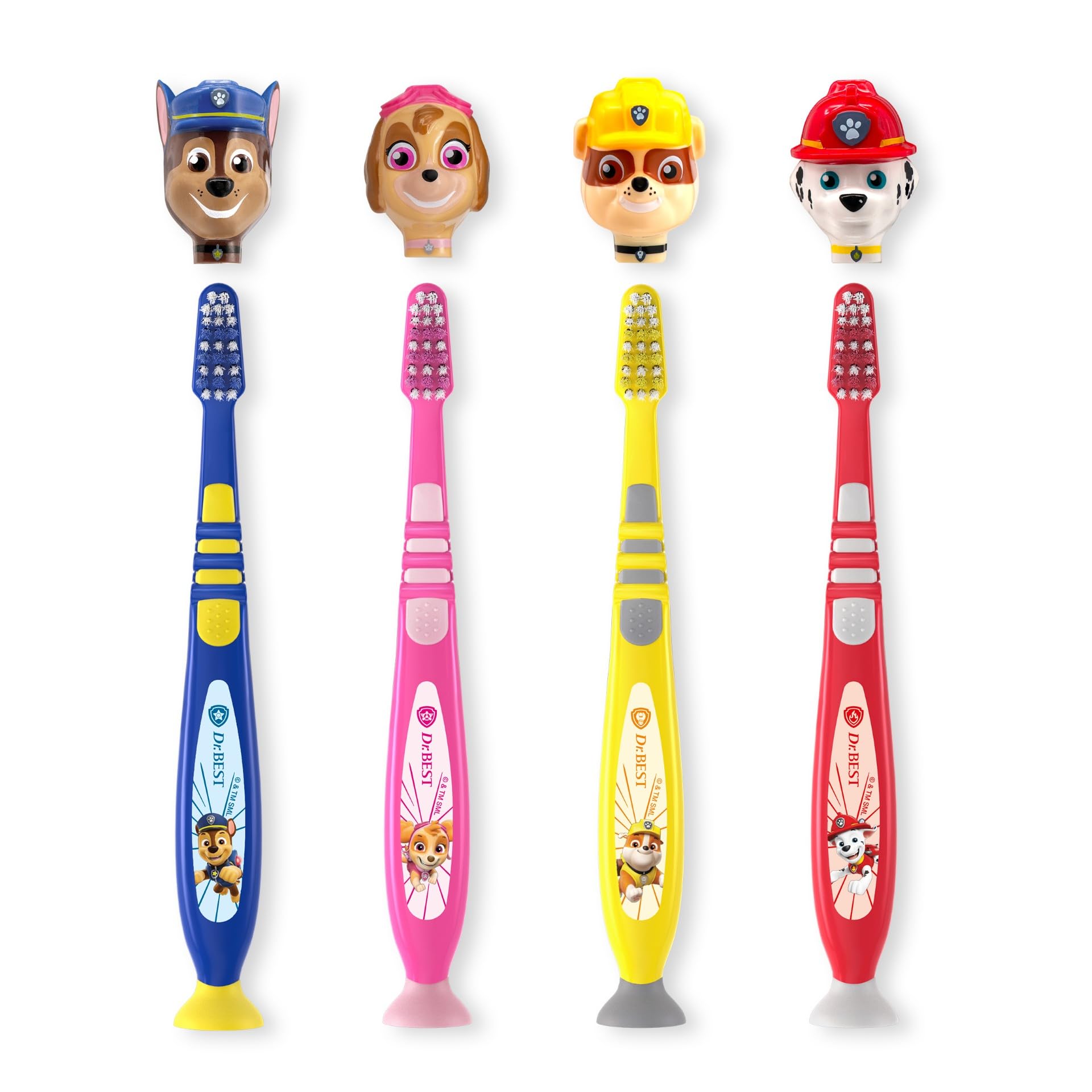 dr-best-paw-patrol-zahnb-rste-weich-mit-reisekappe-1-st-ck-milchzahnb-rste-f-r-k image 1