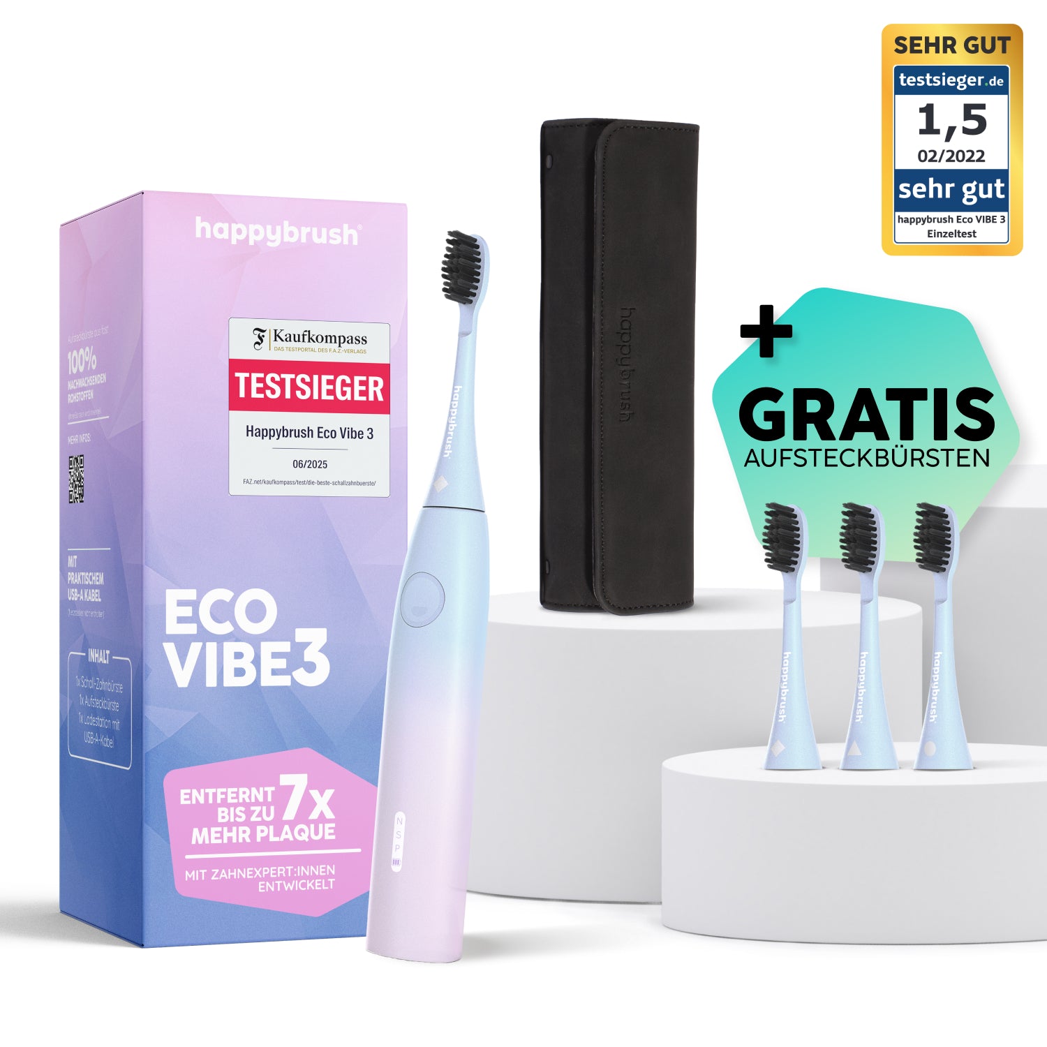 happybrush-eco-vibe-3-schallzahnb-rste-sunrise-40-000-vibrationen-3-modi-6-woche-2 image 1