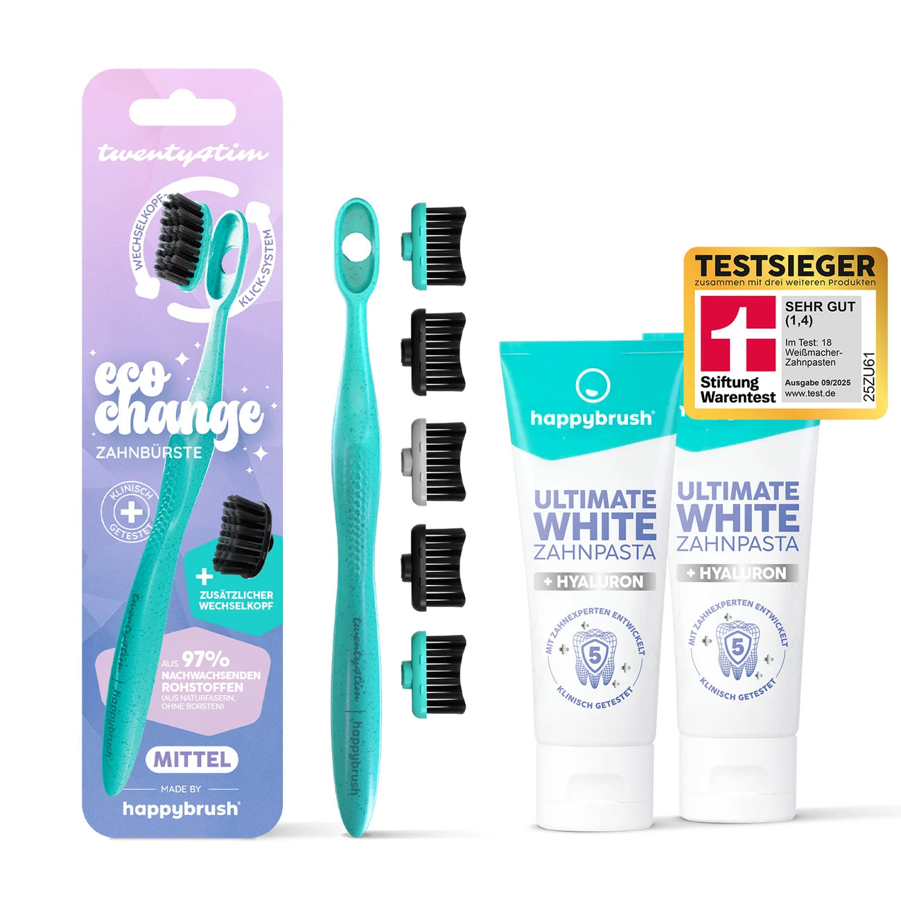 happybrush-twenty4tim-ecochange-set-handzahnb-rste-wechselk-pfe-und-zahnpasta image 1