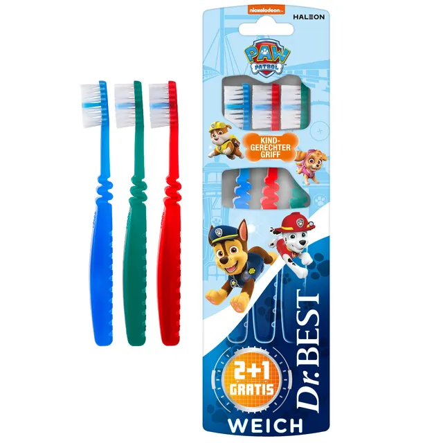 dr-best-paw-patrol-kinderzahnb-rste-weich-2-st-ck-1-gratis image 1