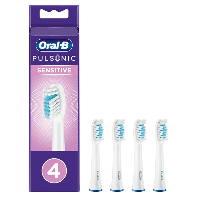 oral-b-pulsonic-sensitive-aufsteckb-rsten-4-st-ck-wei-f-r-oral-b-schallzahnb-rst image 1