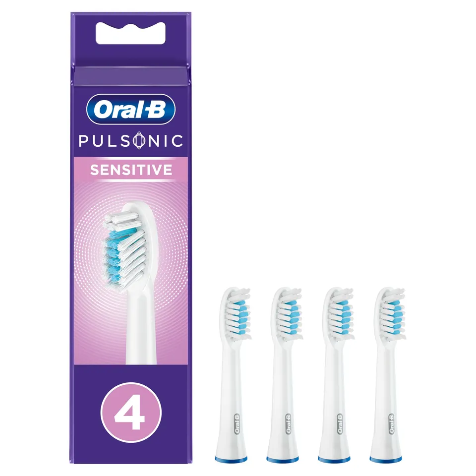 oral-b-pulsonic-sensitive-aufsteckb-rsten-4-st-ck-wei-f-r-oral-b-schallzahnb-rst image 1