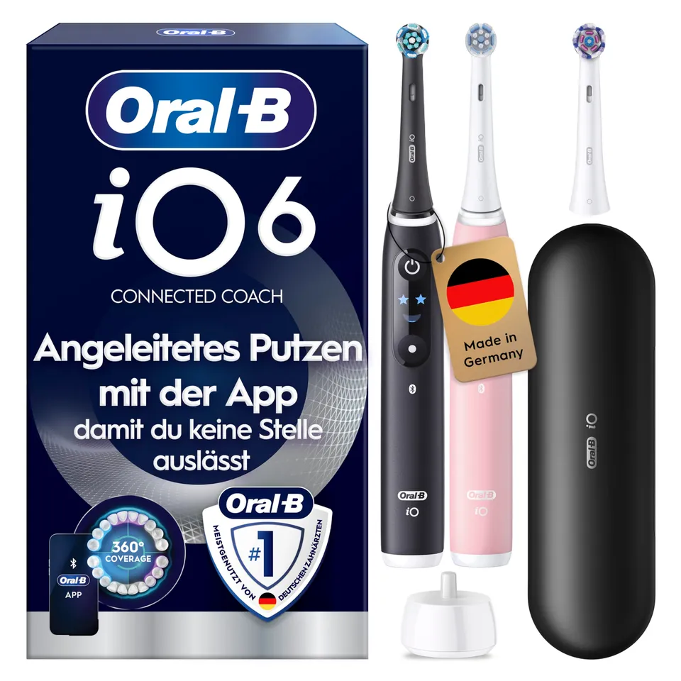 oral-b-io-series-6-elektrische-zahnb-rste-doppelpack-schwarz-rosa image 1
