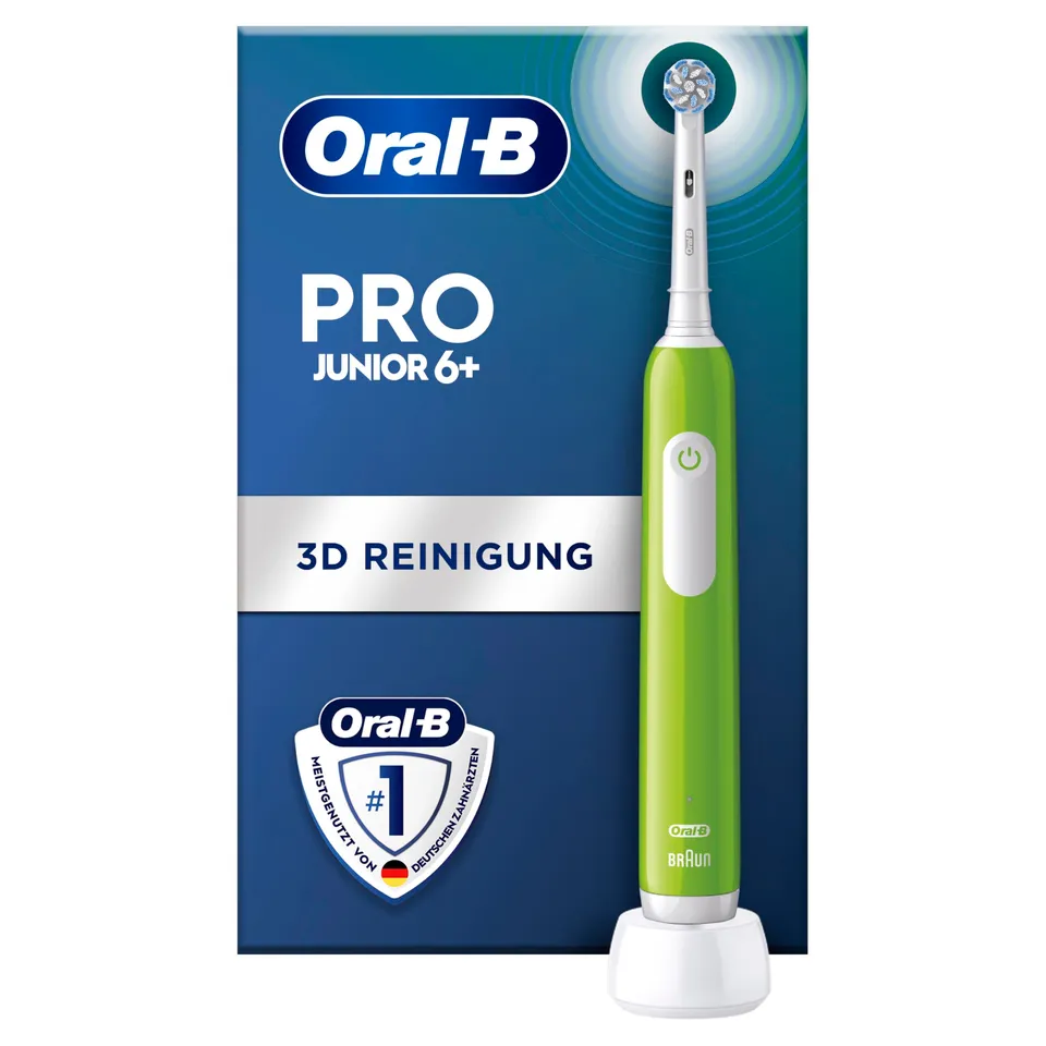 oral-b-pro-junior-elektrische-zahnb-rste-f-r-kinder-ab-6-jahren-gr-n image 1