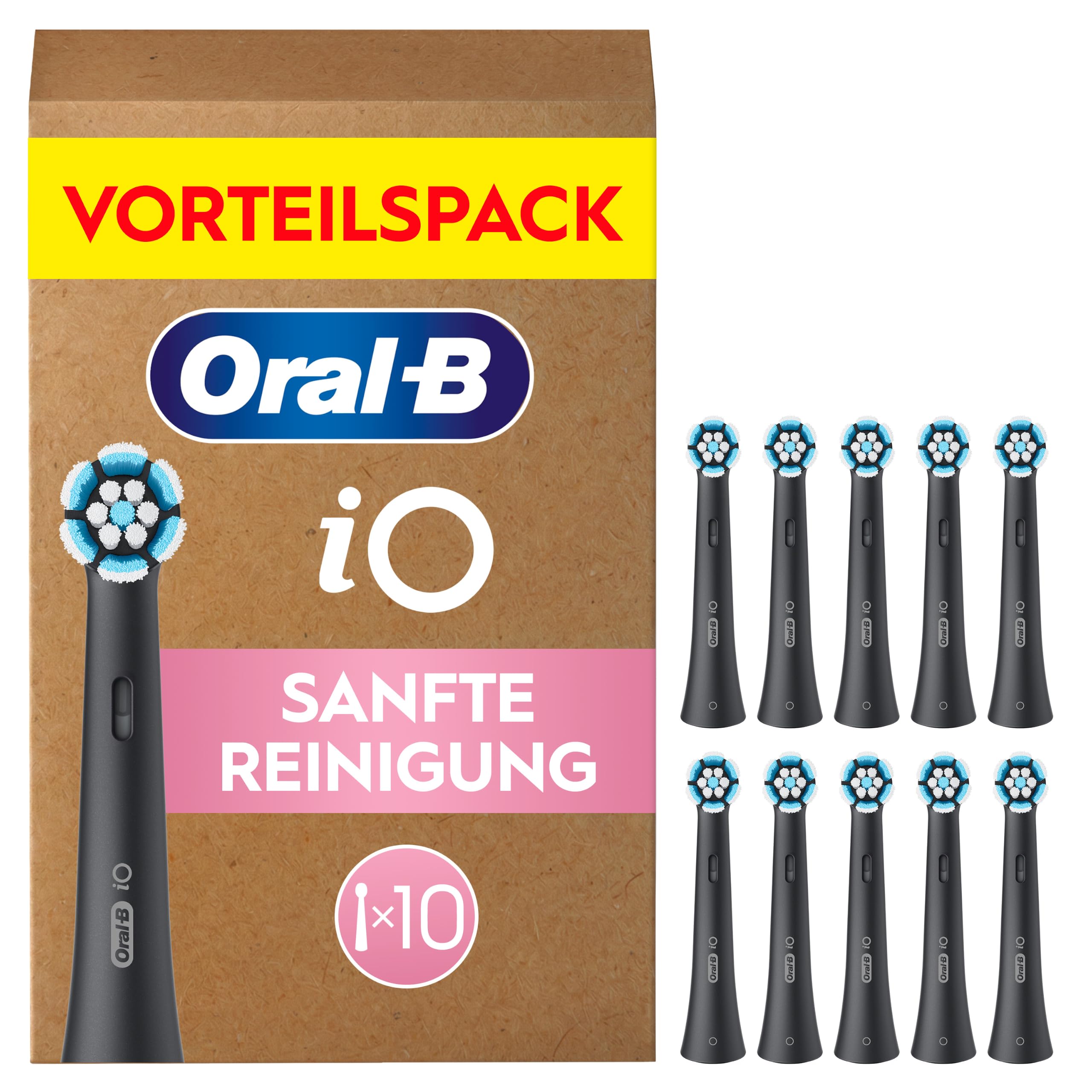 oral-b-io-aufsteckb-rsten-sanfte-reinigung-schwarz-10-st-ck-original-io-ersatz-b image 1