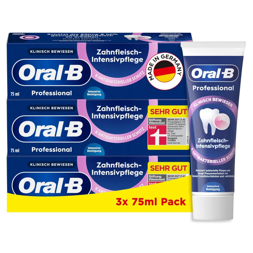 oral-b-professional-zahnfleisch-intensivpflege-antibakterieller-schutz-zahncreme image 1