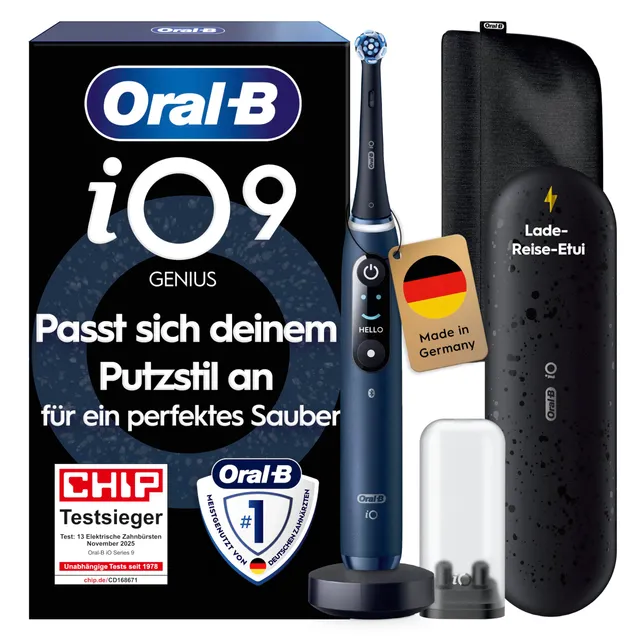 oral-b-io-series-9-elektrische-zahnb-rste-dunkelblau-mit-smart-adapt-modus-reise image 1