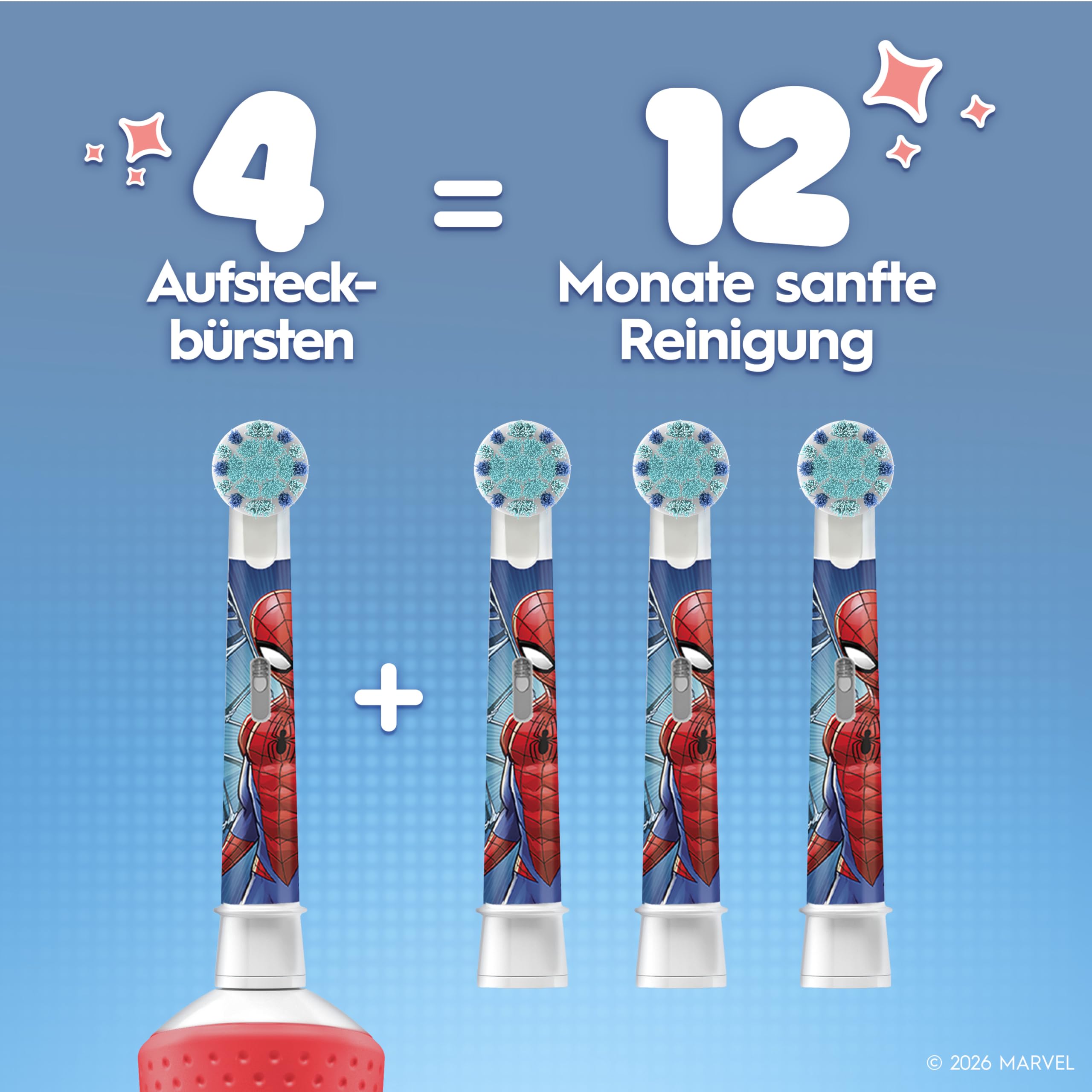 oral-b-pro-kids-spiderman-aufsteckb-rsten-4-st-ck-f-r-kinder-ab-3-jahren image 7