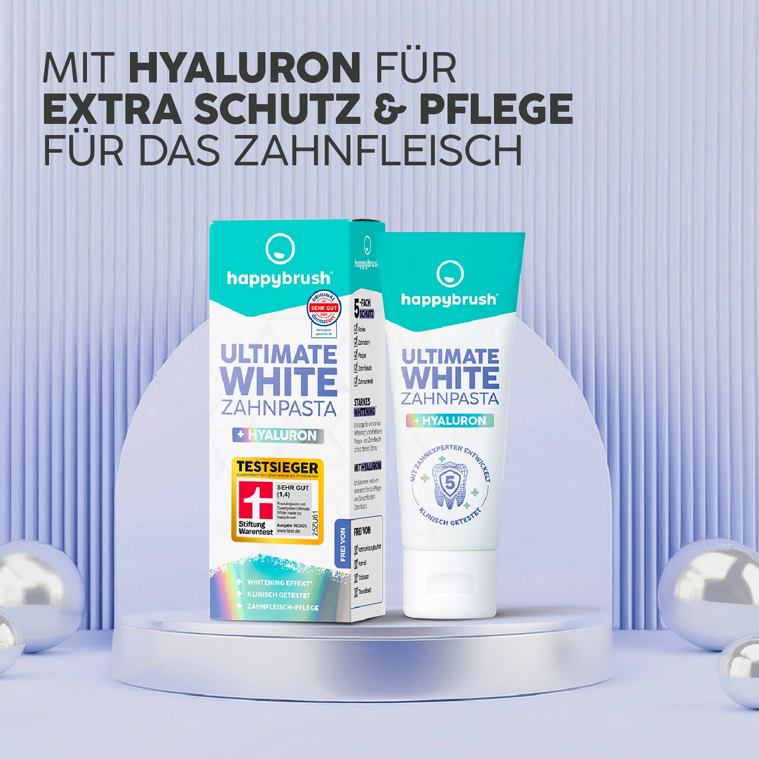 happybrush-ultimatewhite-zahnpasta-whitening-kiesels-ure-hyaluron-75-ml image 3