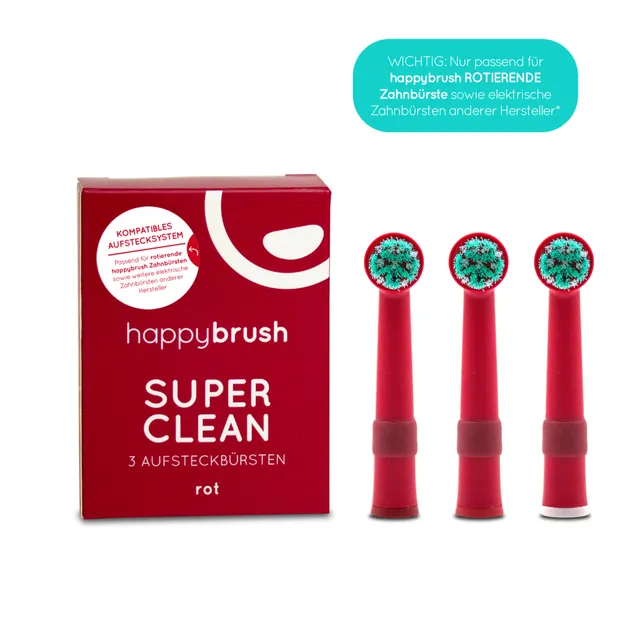 happybrush-aufsteckb-rsten-eco-r2-rot-4er-pack-mit-aktivkohle-borsten-flexkopf-u image 1